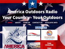 Tablet Screenshot of americaoutdoorsradio.com